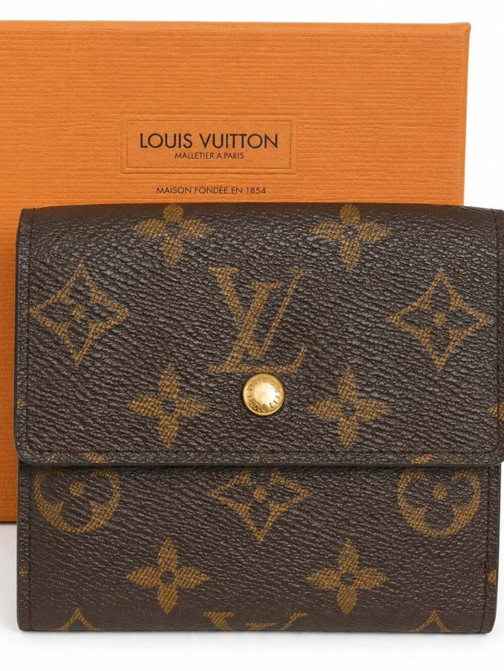 Louis Vuitton Monogram Wallet Made in USA Early 2000s Excellent Condition w/ Box